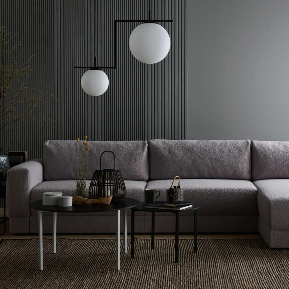 ciemnoszara sofa w tkaninie agnello